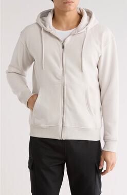 DENIM AND FLOWER Men's Relaxed Fit Full Zip Hoodie S